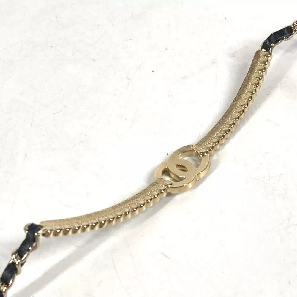 CHANEL A22 CC CC Mark Rhinestone Choker Accessories chain Necklace - Picture 11 of 12